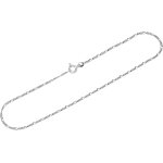 Kal - collier (38 a 80 cm) figaro chaîne gourmette en argent 925 diamantée largeur : 1, 6 mm Kal - collier (38 a 80 cm) figaro chaîne gourmette en argent 925 diamantée largeur : 1, 6 mm