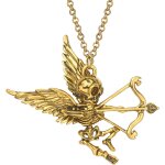 Kal - collier pendentif tte de mort halloween pour femme hommes cadeaux de fte