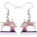 Kal - cute boucles d'oreilles machine a coudre mode outils de couture bijoux pour femme filles cadeau ...