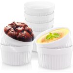 Kalanka - lot de 12 coupelles / terrines en cramique de 9 cm - marque - pour crme brle, souffl au ...