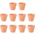 Kalanka - lot de 12 mini pots en terre cuite vert 3 x 3 cm