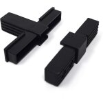 Kalanka - lot de 5 raccords en t pour tubes carr�s - 20 x 20 x 1, 5 mm
