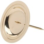 Kalanka - assiette - couronne adwent Ø 7cm laiton dor poli dessous - de - plat bougeoir assiette 10652 ...
