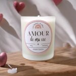Kalanka - bougie amour de ma vie + porte clé en bois offert - Kalanka - bougie amour de ma vie + porte clé en bois offert -