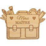 Kalanka - ernestine - magnet matre merci - cadeau maitre d'cole - ide original fin d'anne scolaire ...