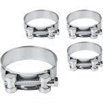 Kalanka - (lot de 4 pièces) colliers de serrage renforcés pour tuyaux de 52 a 55 mm, fixations de colliers ... Kalanka - (lot de 4 pièces) colliers de serrage renforcés pour tuyaux de 52 a 55 mm, fixations de colliers ...