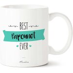 Kalanka - mug cadeau personnalisé - best papounet ever - avec boite kraft - imprimé en france - 330 ml, ... Kalanka - mug cadeau personnalisé - best papounet ever - avec boite kraft - imprimé en france - 330 ml, ...