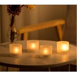 Kalanka - nuptio 12 pi�ces bougeoir en verre d�poli, mini bougeoir photophore, 4. 3cm de largeur 3. 9cm ...