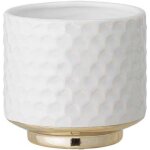 Kalanka - pot de fleur goldy - pots de fleurs dcoratifs couleur pour intrieur style rtro cratif s ...