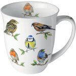 Kalanka - tasse en porcelaine fine espces d'oiseaux