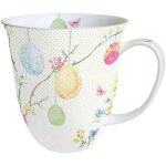 Kalanka - tasse a th / caf env. 0, 4 l motif floral easter printanier