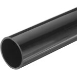 Kalanka - tube rond rigide en pvc 35, 2mm id 40mm od 350mm longueur noir pour conduite d'eau, artisanat, ...
