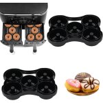 Kgabery - lot de 2 moules a donuts pour friteuse a air chaud, en silicone, accessoires compatibles avec ...