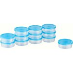Kgabery - kigima lot de 12 mini - botes de conglation 0, 2 l rondes 10x10x3, 5 cm