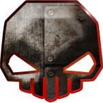 Kill head m�tal (20x20cm) - sticker / autocollant