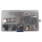 Kit de 140 crochets suspendus, 9 modèles de crochets de suspension avec vis pour photo photo de famille ... Kit de 140 crochets suspendus, 9 modèles de crochets de suspension avec vis pour photo photo de famille ...
