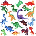 Kit de 18 pices de peinture en diamants dinosaures pour dbutants - activit manuelle crative amusante ...