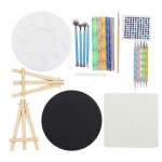 Kit de 31 outils de pointillage mandala pour peinture sur pierre, stylo, pochoir, accessoire artistique ...