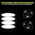 Kit de 4 stickers rétro réfléchissants pour casque moto, visible la nuit pour votre sécurité logo 62 ... Kit de 4 stickers rétro réfléchissants pour casque moto, visible la nuit pour votre sécurité logo 62 ...