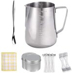 Kit de fabrication de bougies, outil de fabrication de bougies, kit de fabrication de cire, pot en acier ... Kit de fabrication de bougies, outil de fabrication de bougies, kit de fabrication de cire, pot en acier ...