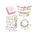 Kit de fabrication de bracelets diy 63 pièces avec pendentifs, perles et bracelets pour la création de ... Kit de fabrication de bracelets diy 63 pièces avec pendentifs, perles et bracelets pour la création de ...
