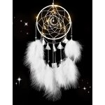 Kit de bricolage avec le chapeau, dream catcher, des carillons de vent, de la dcoration, de la plume ...