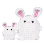 Kit de crochet bricolage lapin crochet kit avec tricot fil aiguilles peluche poupée facile Kit de crochet bricolage lapin crochet kit avec tricot fil aiguilles peluche poupée facile