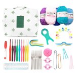 Kits de crochet manuel avec etui de rangement simple durable tricot� crochet crochet cadeau pour les ...