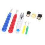 Kit d'outils de couture, fournitures de couture, protection des doigts, jeu de coupe - fil de ciseaux ... Kit d'outils de couture, fournitures de couture, protection des doigts, jeu de coupe - fil de ciseaux ...