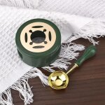 Kit d'outils de tampon de sceau d'avertissement, pole a laque avec manche en bois, cuillre w155, four ...