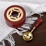 Kit d'outils de tampon de sceau d'avertissement, pole a laque avec manche en bois, cuillre w155, four ...