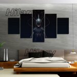Kit de peinture avec armure de guerre noire, affiche imprime hd, dcoration artistique murale pour la ...
