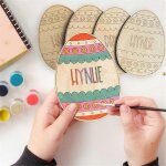 Kit de peinture d'oeuf de pques personnalis avec doodle kid pour diy basket - b