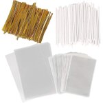 Kit de sacs de boisson gazeuse de petit gâteau 100pcs - emballages transparents en cellophane Kit de sacs de boisson gazeuse de petit gâteau 100pcs - emballages transparents en cellophane