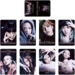 Kpopbp black pink new album pink venom 2022 photo 8 pcs cards gift set for blink birthdays party decorations ...