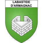 Labastide - d'armagnac 40 ville sticker blason ecusson autocollant adhsif - taille : 17 cm