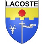 Lacoste 34 ville stickers blason autocollant adh�sif - taille : 4 cm