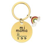 Lettrage en acier inoxydable de collection pour porte - cls pendentif fille garons sac accs
