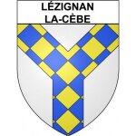 Lzignan - la - cbe 34 ville stickers blason autocollant adhsif - taille : 12 cm