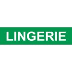 Local lingerie vert (15x3. 5cm) - sticker / autocollant