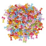Lot de 1 000 boutons artisanaux en plastique en forme d'os de chien - parfait pour les amoureux des chiens ...