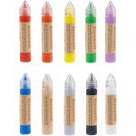 Lot de 10 couleurs de peinture pour bougies, feutres, plaques de cire pour bougies, stylos a bougies, ...