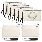 Lot de 10 etuis a stylos vierges a sublimation, sacs artisanaux vierges pour bricolage