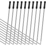 Lot de 10 recharges de stylo a bille remplaables a pointe moyenne de 1 mm, recharge en mtal compatible ...