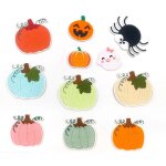 Lot de 11 patchs thermocollants brod�s halloween, autocollants de broderie thermocollants, a coudre pour ...