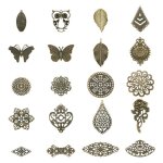 Lot de 110 breloques en forme de bronze antique pour la fabrication de bijoux, breloques en fer, accessoires ... Lot de 110 breloques en forme de bronze antique pour la fabrication de bijoux, breloques en fer, accessoires ...