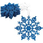 Lot de 12 a 10cm de dcorations a suspendre pour flocon de neige scintillantes - dcorations de nol ...