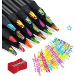 Lot de 12 crayons de couleur arc - en - ciel jumbo crayon multicolore crayons de couleur pour enfants ...