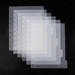 Lot de 12 intercalaires semi - transparents vierges en acrylique pour carnet de notes 23, 5 x 19 cm