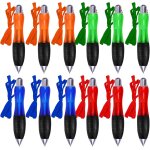 Lot de 12 stylos a bille, rtractables de qualit suprieure avec corde, stylo a bille personnalis, ...